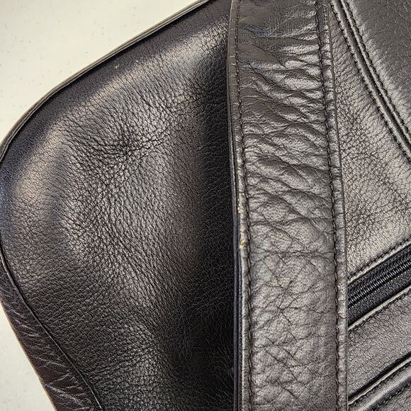 Vintage American Angel Black Leather Handbag NWT - Picture 7 of 15